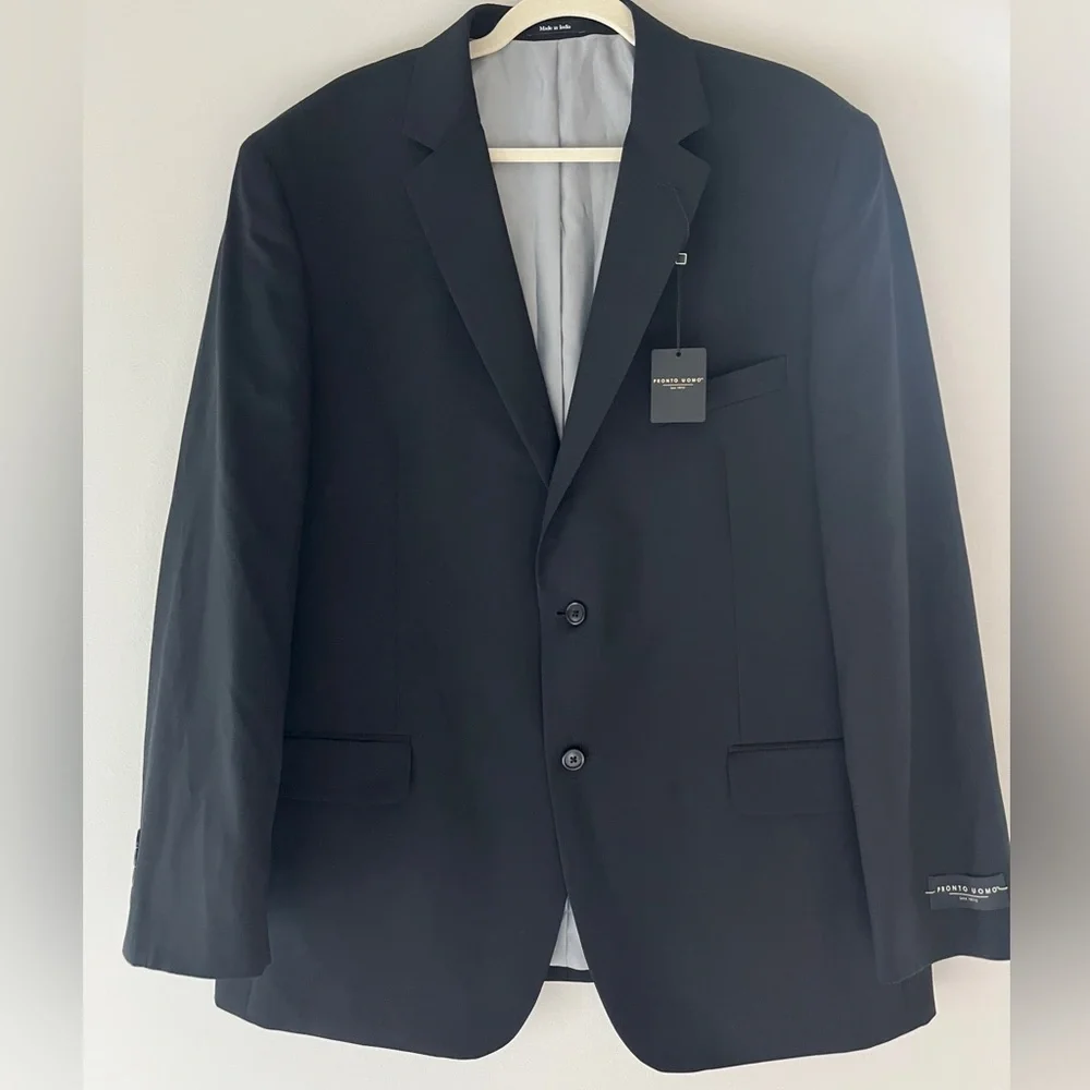 Pronto Uomo Classic Black Blazer - Picture 1 of 14